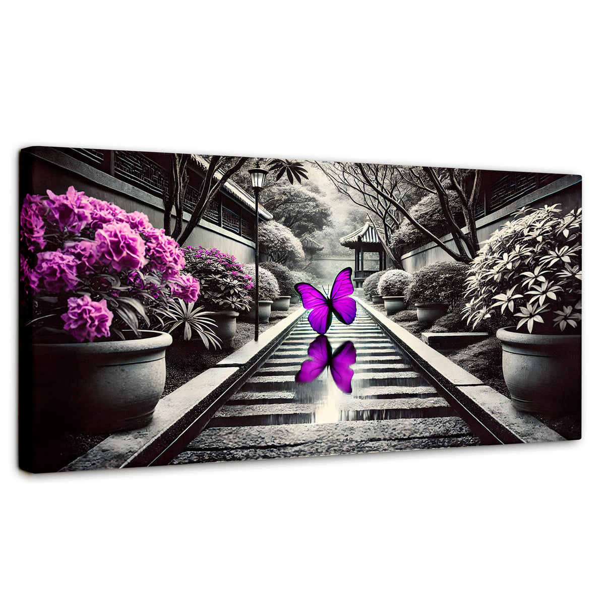 Cuadros Decorativos Canvas Revolution | Jardin En Vuelo | Panoramico | Portada | Marco SinMarco