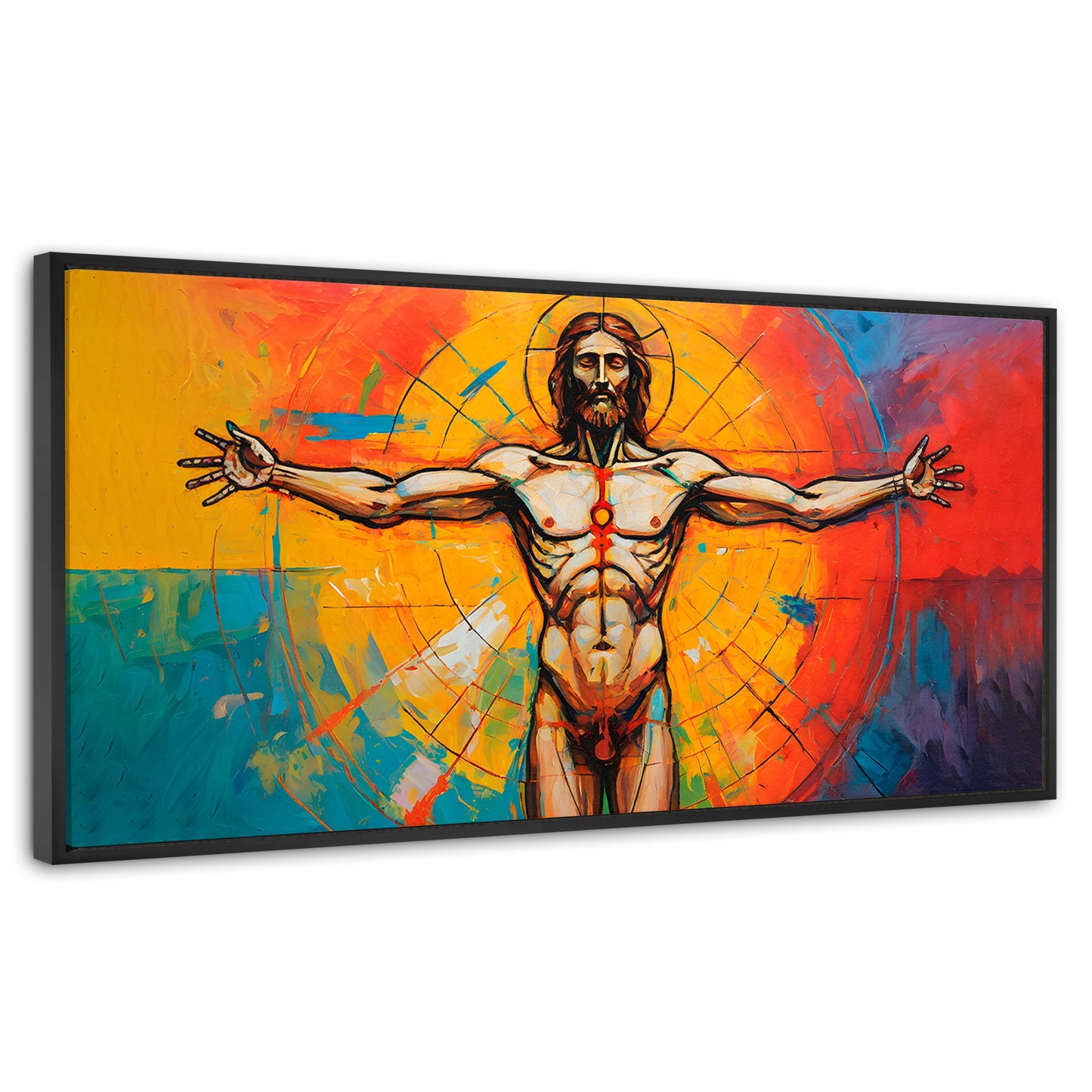 Cuadros Decorativos Canvas Revolution | Jesus Meditando | Panoramico | Portada