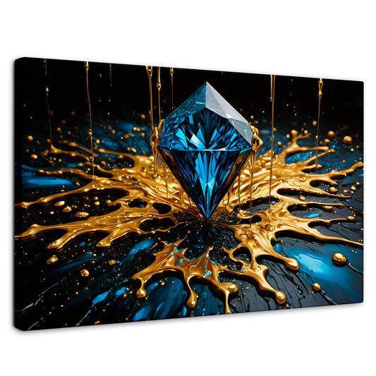 Cuadros Decorativos Canvas Revolution | Joya Azul Zafiro | Rectangular | Portada | Marco SinMarco