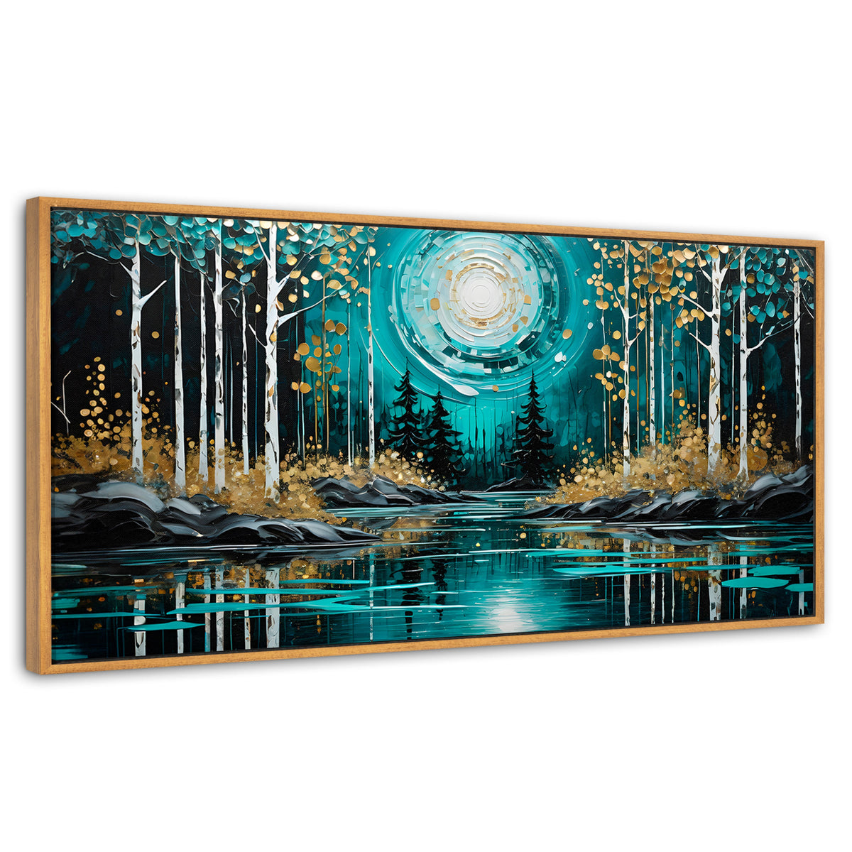 Cuadros Decorativos Canvas Revolution | Lago En Calma Tarde | Panoramico | Portada