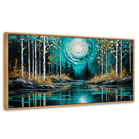 Cuadros Decorativos Canvas Revolution | Lago En Calma Tarde | Panoramico | Portada