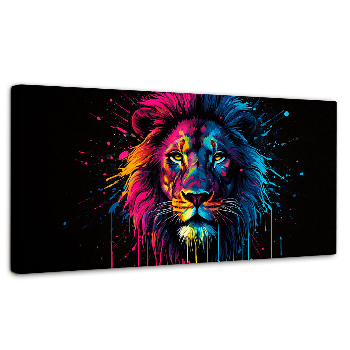 Cuadros Decorativos Canvas Revolution | Leon Cromatico | Panoramico | Portada | Marco SinMarco