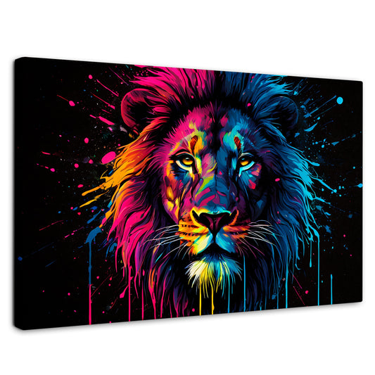 Cuadros Decorativos Canvas Revolution | Leon Cromatico | Rectangular | Portada | Marco SinMarco