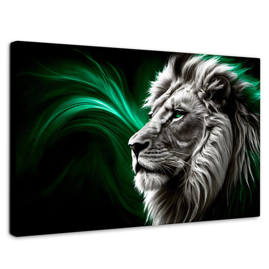 Cuadros Decorativos Canvas Revolution | Leon Radiante | Rectangular | Portada | Marco SinMarco