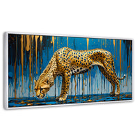 Cuadros Decorativos Canvas Revolution | Leopardo Liquido | Panoramico | Portada