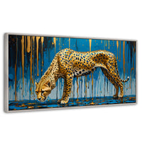 Cuadros Decorativos Canvas Revolution | Leopardo Liquido | Panoramico | Portada