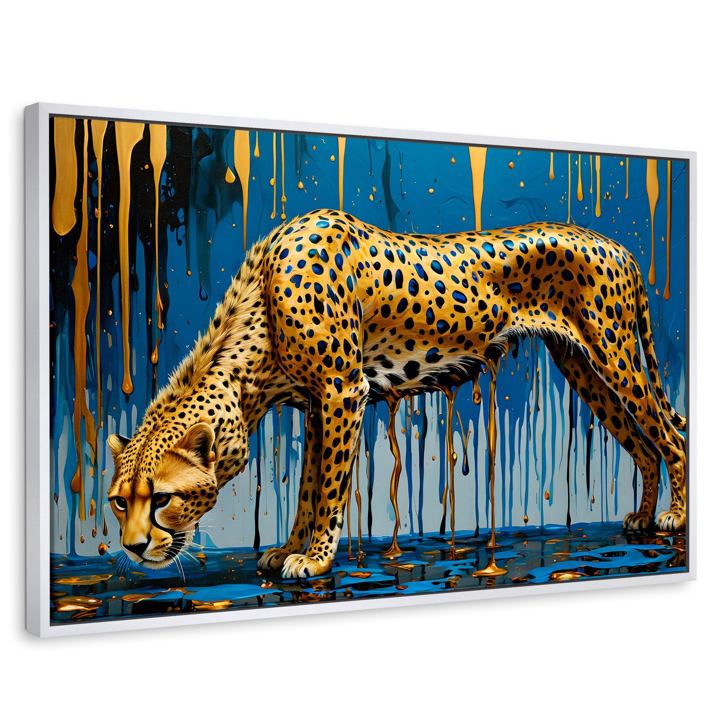 Cuadros Decorativos Canvas Revolution | Leopardo Liquido | Rectangular | Portada