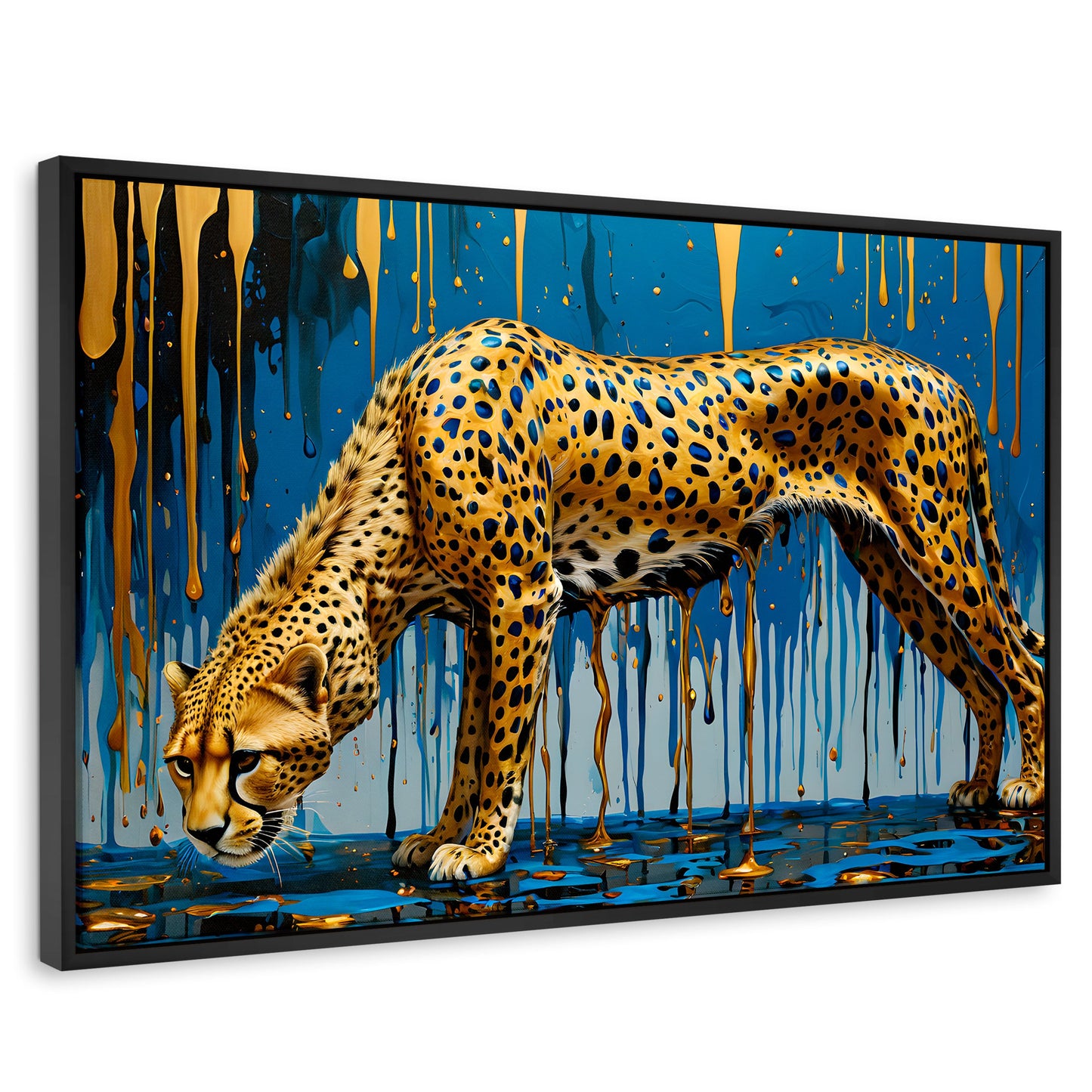 Cuadros Decorativos Canvas Revolution | Leopardo Liquido | Rectangular | Portada