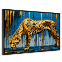 Cuadros Decorativos Canvas Revolution | Leopardo Liquido | Rectangular | Portada