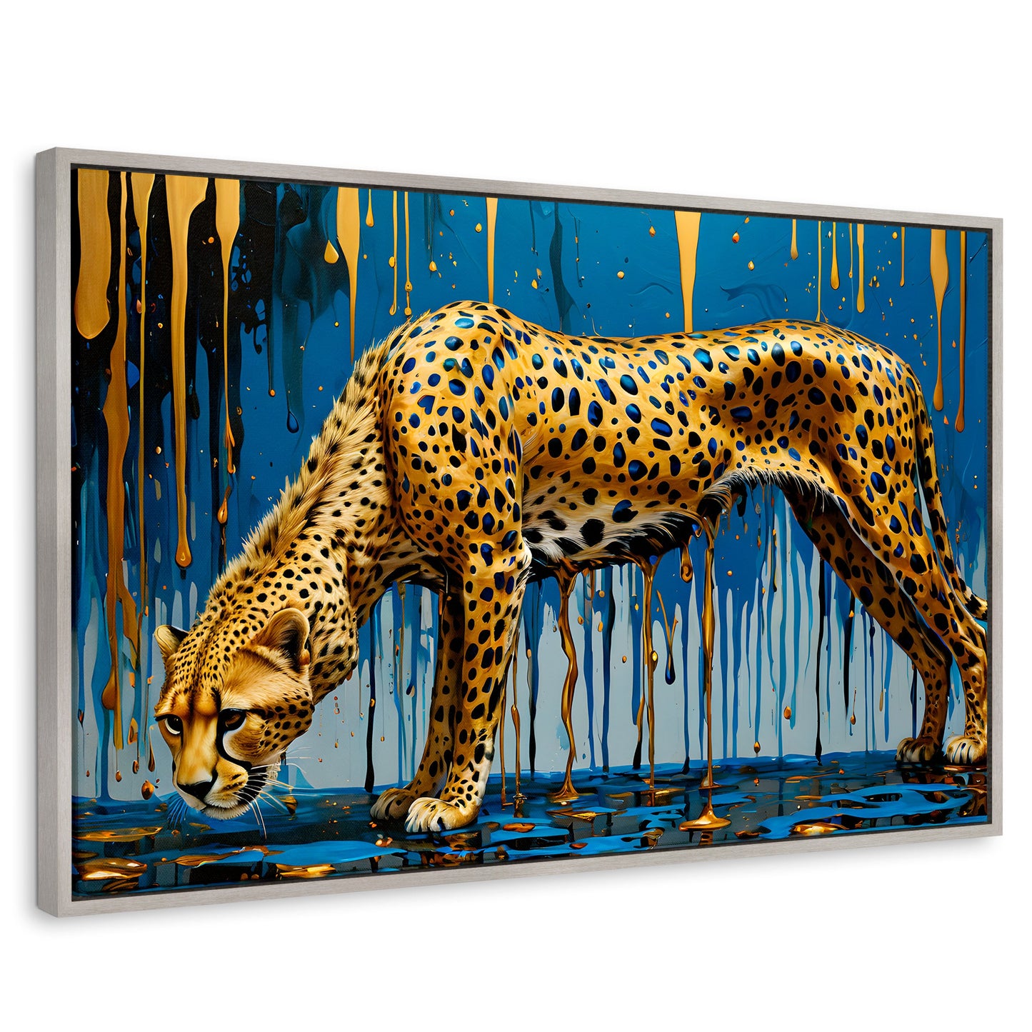Cuadros Decorativos Canvas Revolution | Leopardo Liquido | Rectangular | Portada