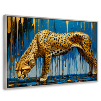 Cuadros Decorativos Canvas Revolution | Leopardo Liquido | Rectangular | Portada