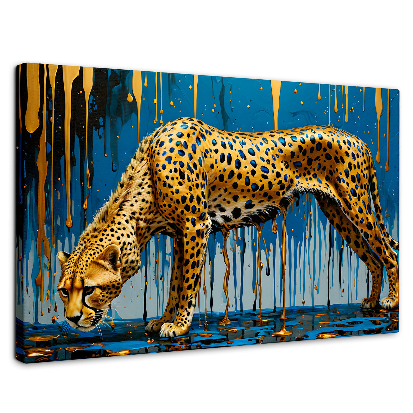 Cuadros Decorativos Canvas Revolution | Leopardo Liquido | Rectangular | Portada