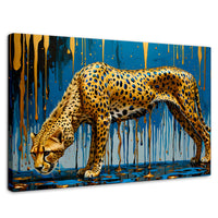 Cuadros Decorativos Canvas Revolution | Leopardo Liquido | Rectangular | Portada