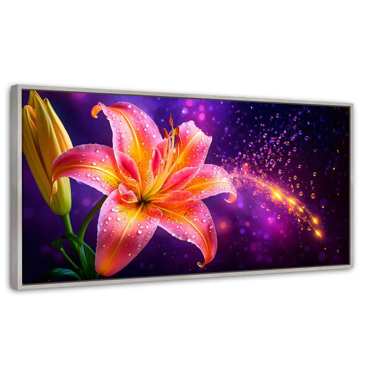 Cuadros Decorativos Canvas Revolution | Lirio Celestial | Panoramico | Portada
