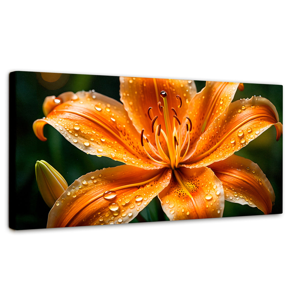 Cuadros Decorativos Canvas Revolution | Lirio Fuego Salvaje | Panoramico | Portada