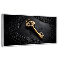 Cuadros Decorativos Canvas Revolution | Llave Dorada | Panoramico | Portada | Marco Dorado