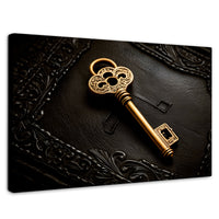 Cuadros Decorativos Canvas Revolution | Llave Dorada | Rectangular | Portada | Marco SinMarco