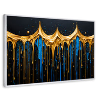 Cuadros Decorativos Canvas Revolution | Lluvia Brillante | Rectangular | Portada | Marco Blanco
