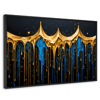 Cuadros Decorativos Canvas Revolution | Lluvia Brillante | Rectangular | Portada | Marco Negro