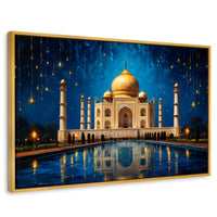 Cuadros Decorativos Canvas Revolution | Lluvia Taj Mahal | Rectangular | Portada