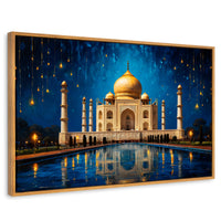 Cuadros Decorativos Canvas Revolution | Lluvia Taj Mahal | Rectangular | Portada
