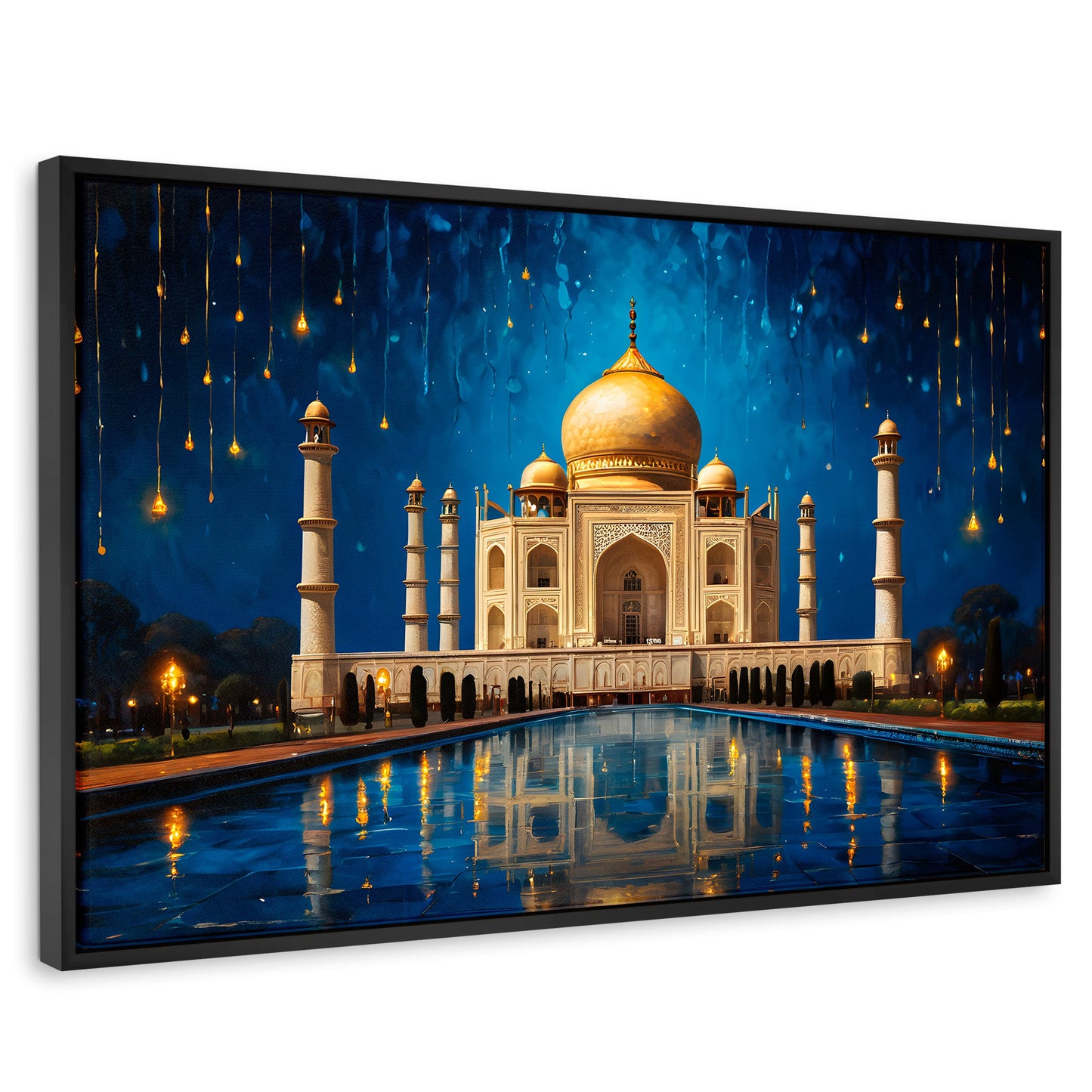 Cuadros Decorativos Canvas Revolution | Lluvia Taj Mahal | Rectangular | Portada