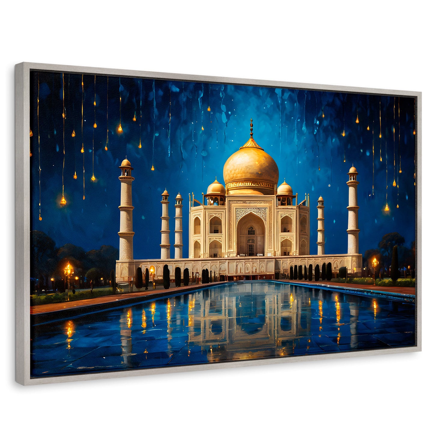 Cuadros Decorativos Canvas Revolution | Lluvia Taj Mahal | Rectangular | Portada