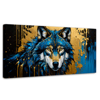 Cuadros Decorativos Canvas Revolution | Lobo Majestuoso | Panoramico | Portada | Marco SinMarco