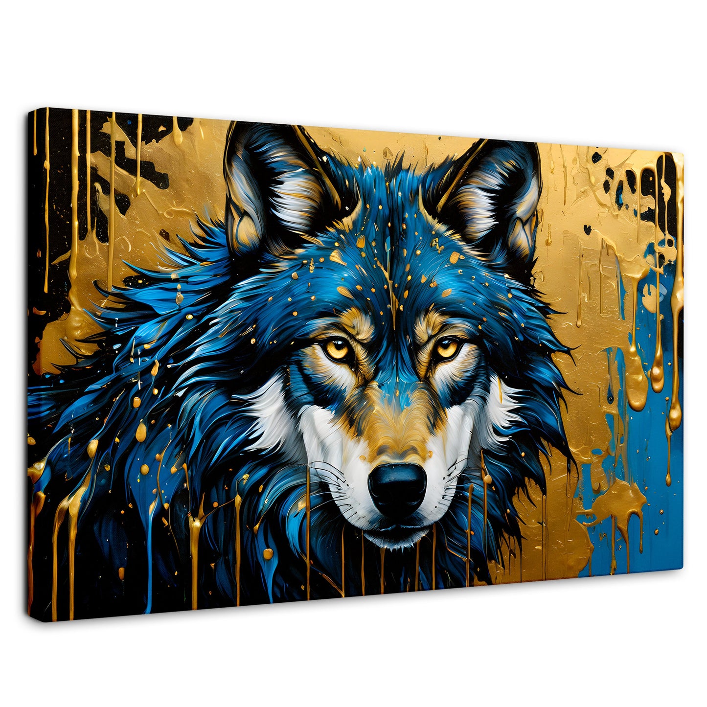 Cuadros Decorativos Canvas Revolution | Lobo Majestuoso | Rectangular | Portada | Marco SinMarco