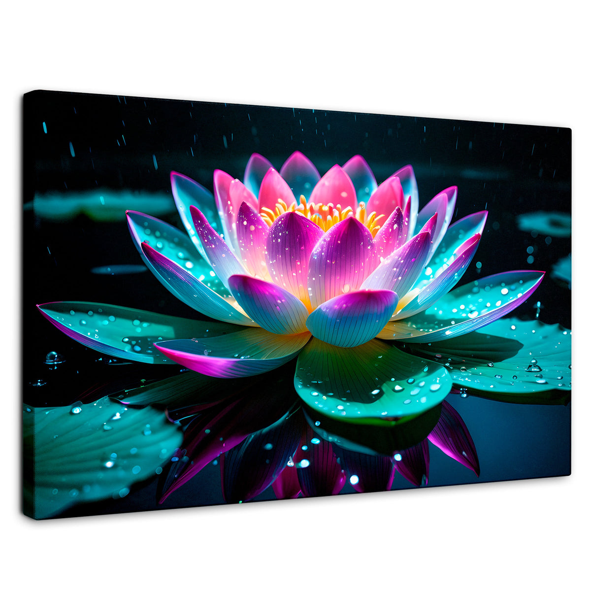 Cuadros Decorativos Canvas Revolution | Loto Brillo Divino | Rectangular | Portada