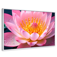 Cuadros Decorativos Canvas Revolution | Loto Dual Radiante | Rectangular | Portada | Marco Blanco