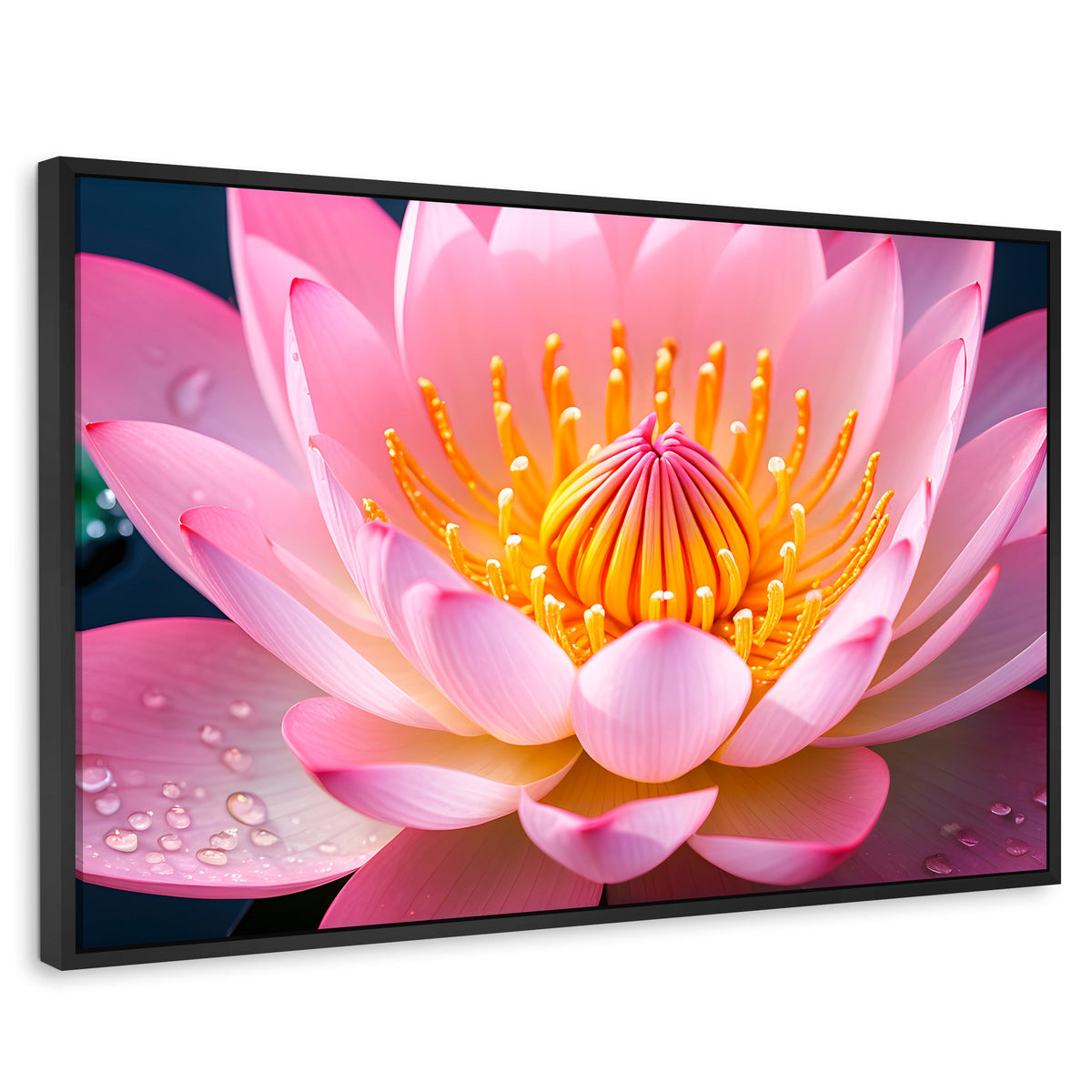Cuadros Decorativos Canvas Revolution | Loto Dual Radiante | Rectangular | Portada | Marco Negro