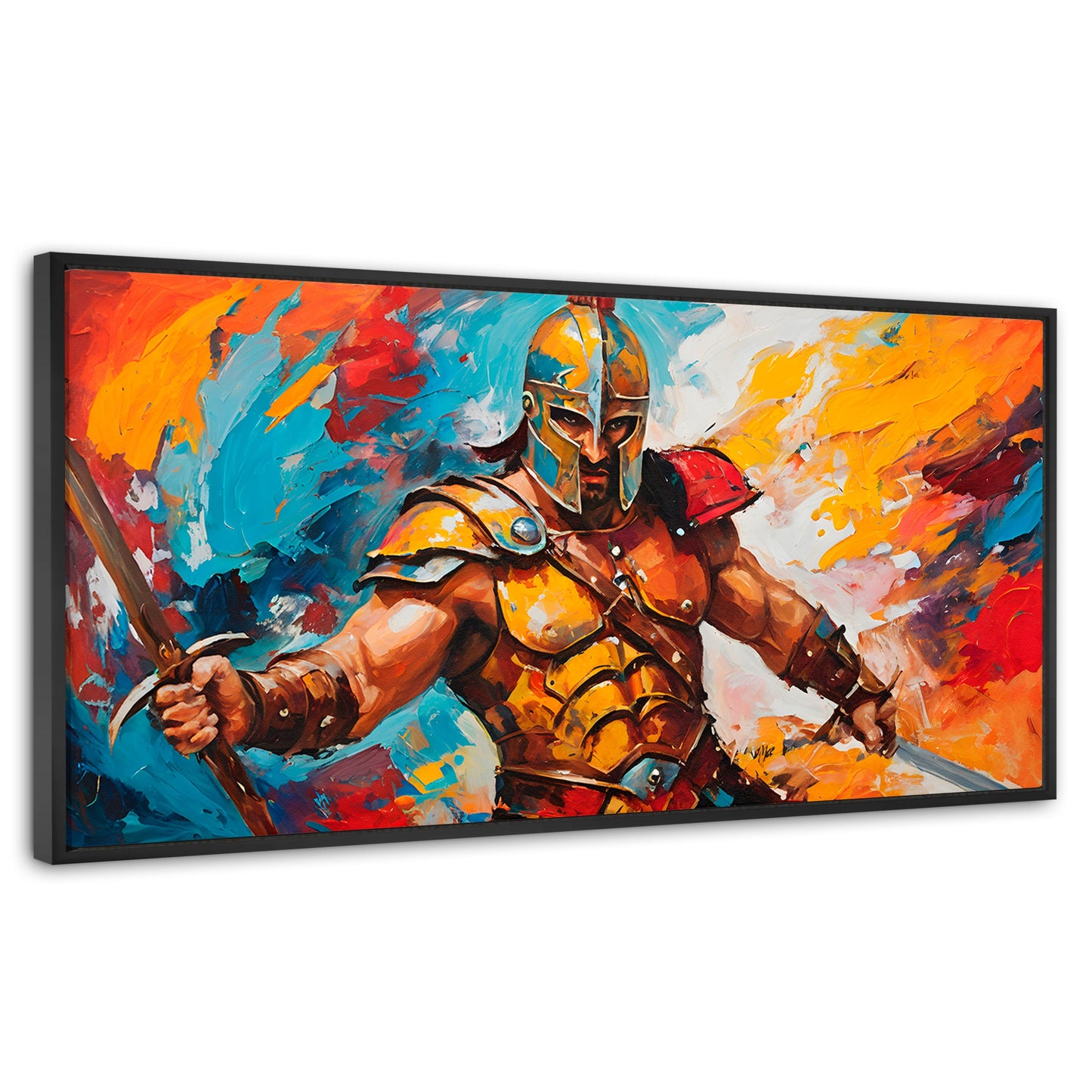 Cuadros Decorativos Canvas Revolution | Lucha Espartana | Panoramico | Portada