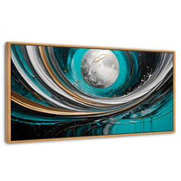 Cuadros Decorativos Canvas Revolution | Luna Abstracto Gold | Panoramico | Portada