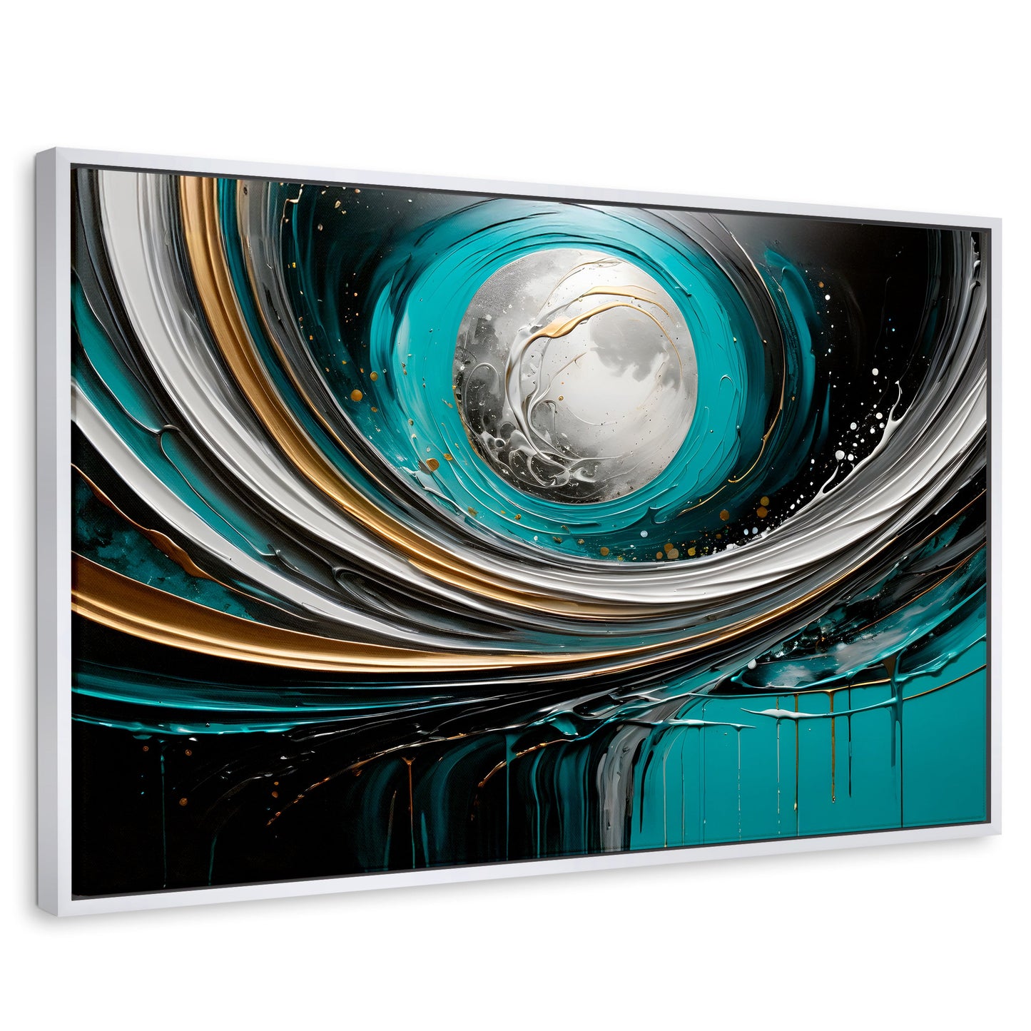 Cuadros Decorativos Canvas Revolution | Luna Abstracto Gold | Rectangular | Portada