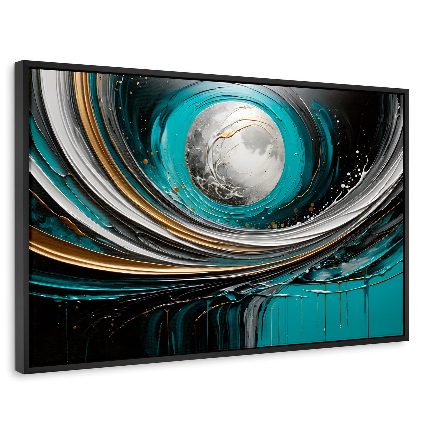 Cuadros Decorativos Canvas Revolution | Luna Abstracto Gold | Rectangular | Portada