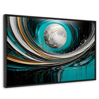Cuadros Decorativos Canvas Revolution | Luna Abstracto Gold | Rectangular | Portada