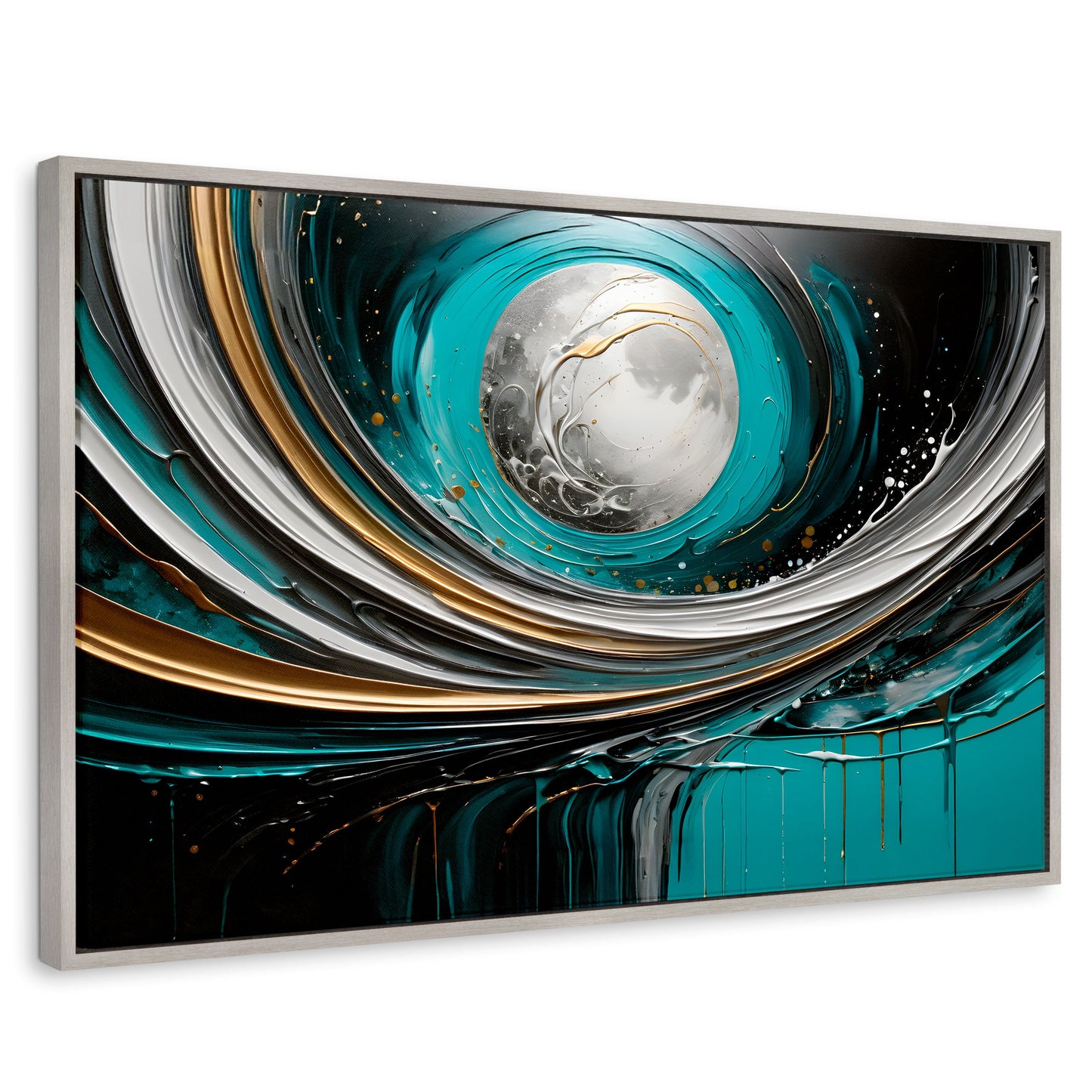 Cuadros Decorativos Canvas Revolution | Luna Abstracto Gold | Rectangular | Portada