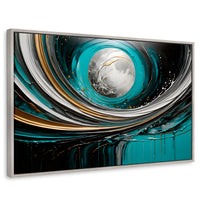 Cuadros Decorativos Canvas Revolution | Luna Abstracto Gold | Rectangular | Portada