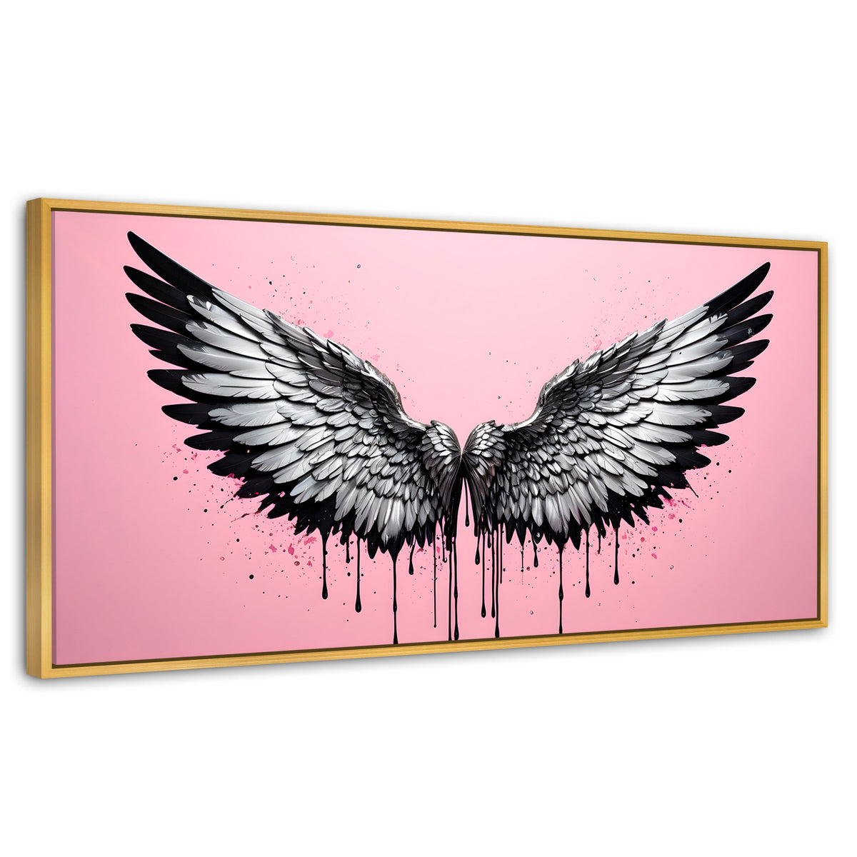 Cuadros Decorativos Canvas Revolution | Luz De Angeles | Panoramico | Portada | Marco Madera