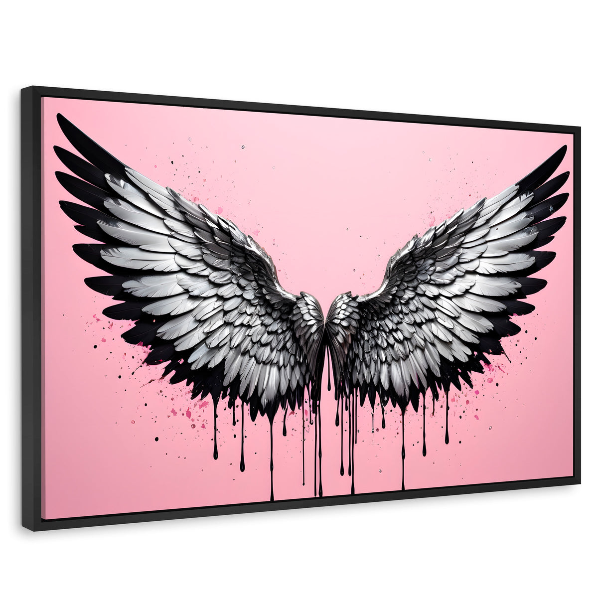 Cuadros Decorativos Canvas Revolution | Luz De Angeles | Rectangular | Portada | Marco Negro