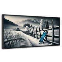 Cuadros Decorativos Canvas Revolution | Luz De Madera | Panoramico | Portada | Marco Plateado