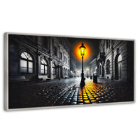 Cuadros Decorativos Canvas Revolution | Luz En El Pasado | Panoramico | Portada | Marco Blanco