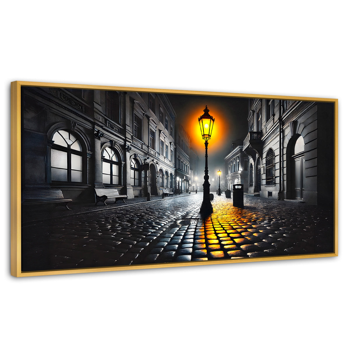 Cuadros Decorativos Canvas Revolution | Luz En El Pasado | Panoramico | Portada | Marco Madera