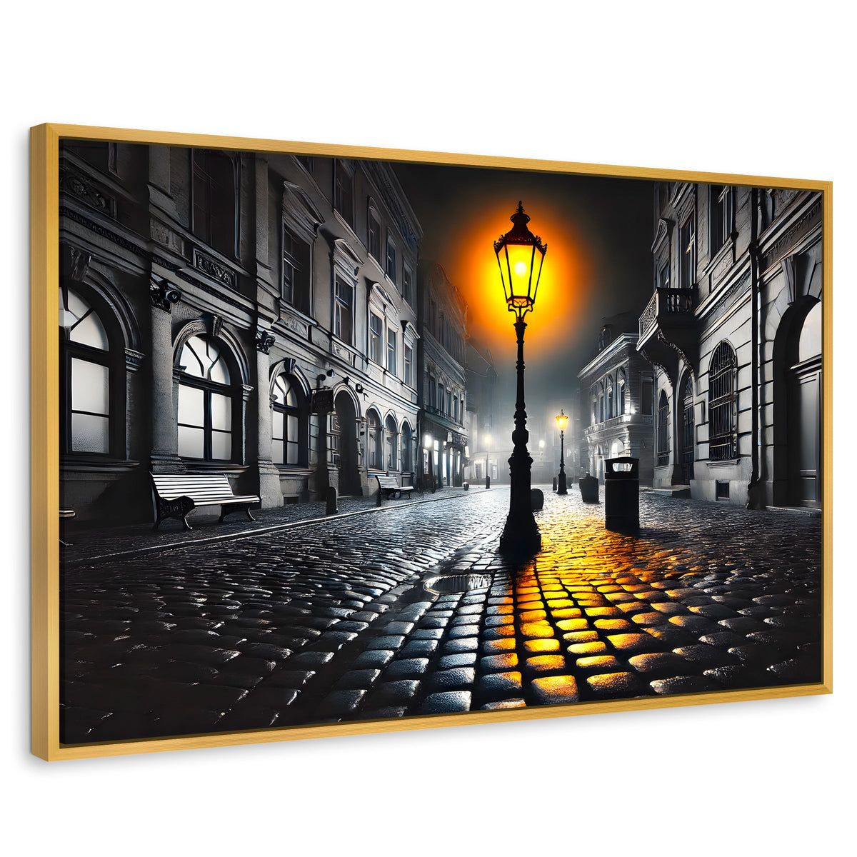 Cuadros Decorativos Canvas Revolution | Luz En El Pasado | Rectangular | Portada | Marco Dorado