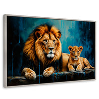 Cuadros Decorativos Canvas Revolution | Majestuosidad Real | Rectangular | Portada | Marco Plateado