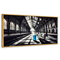 Cuadros Decorativos Canvas Revolution | Maleta En Espera | Panoramico | Portada | Marco Madera