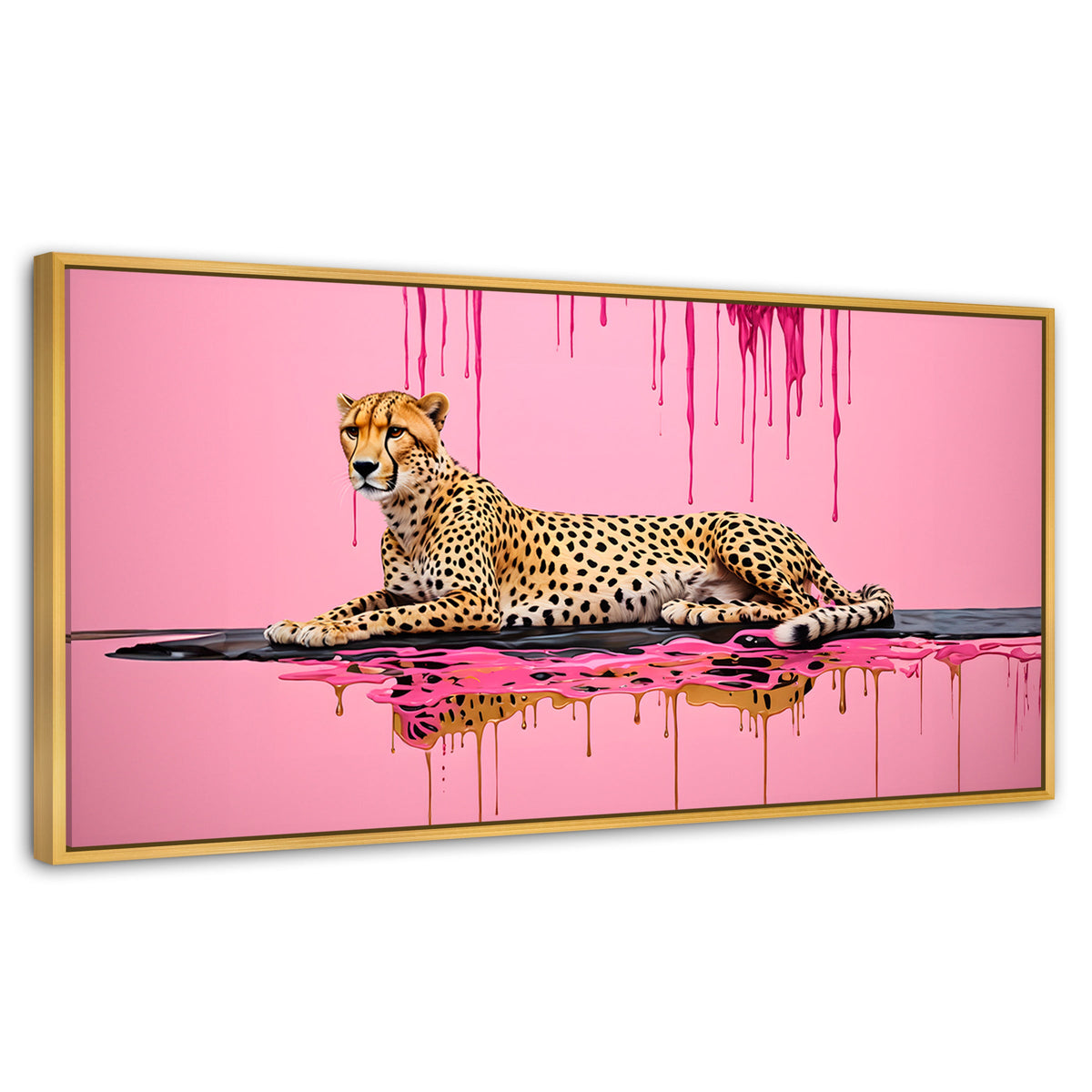 Cuadros Decorativos Canvas Revolution | Manchas Majestuosas | Panoramico | Portada | Marco Madera