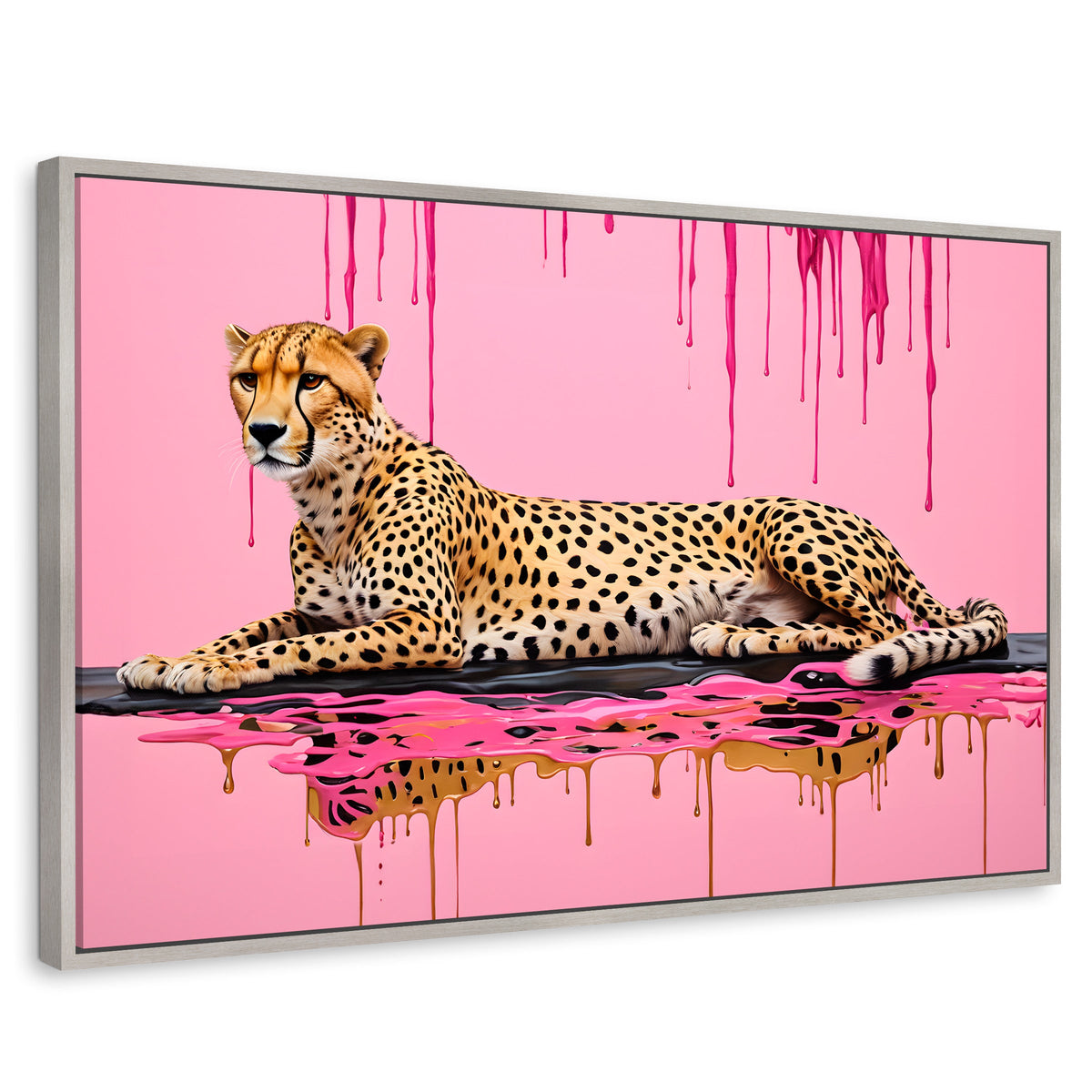 Cuadros Decorativos Canvas Revolution | Manchas Majestuosas | Rectangular | Portada | Marco Plateado