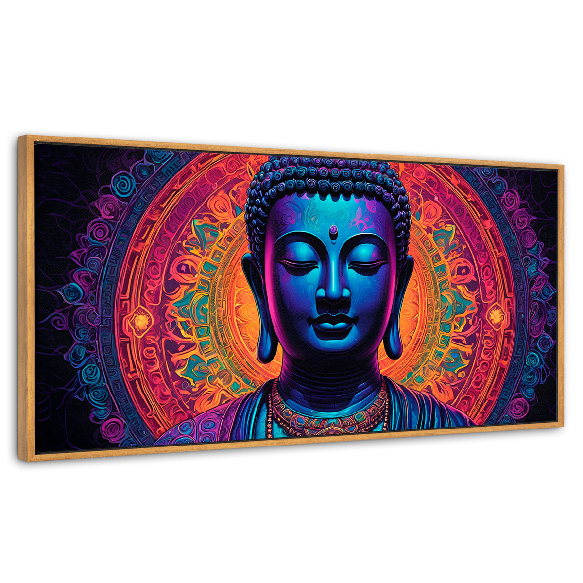 Cuadros Decorativos Canvas Revolution | Mandala Luminoso | Panoramico | Portada